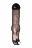 xToyFa XLover, Penis Sleeve, for increase in size with vibration, TPE, transparent black, 19.4 cm